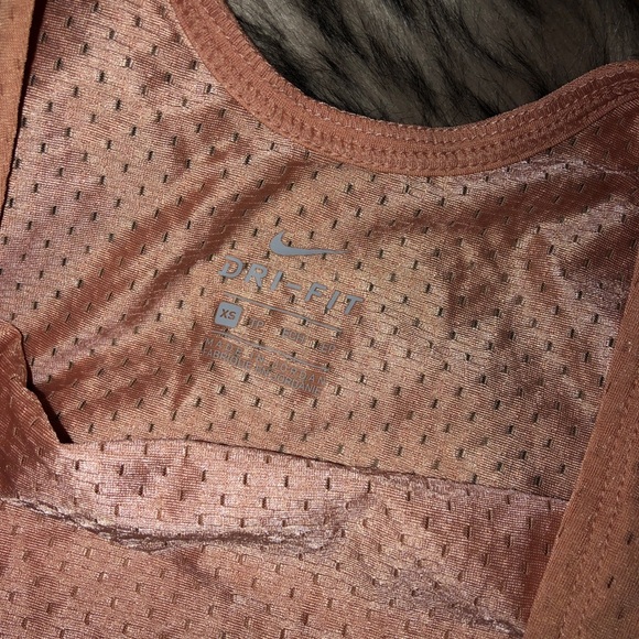 NIKE Pink Mesh Tank w/ Cut Out Back SZ XS - Picture 7 of 7